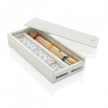 Logotrade promotional product picture of: Deluxe mikado/domino in wooden box