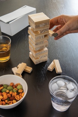 Logotrade promotional item picture of: Deluxe tumbling tower wood block stacking game