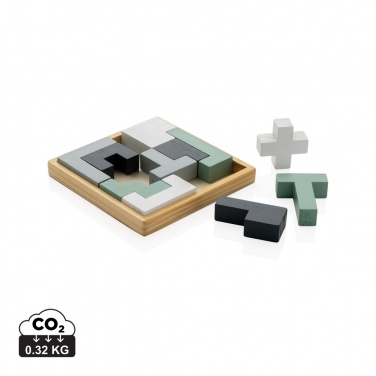 Logo trade promotional gifts picture of: Cree wooden puzzle