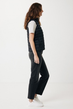 Logo trade promotional giveaway photo of: Iqoniq Meru women recycled polyester bodywarmer