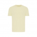 Iqoniq Brett recycled cotton t-shirt, cream yellow