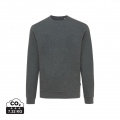 Iqoniq Denali recycled cotton crew neck undyed, heather anthracite