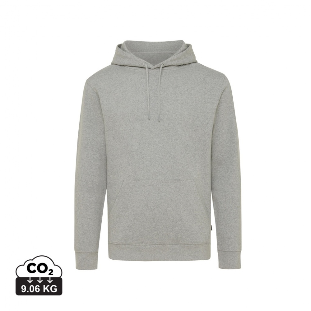 Logo trade advertising products picture of: Iqoniq Torres recycled cotton hoodie undyed