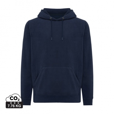 Logo trade business gift photo of: Iqoniq Trivor recycled polyester microfleece hoodie