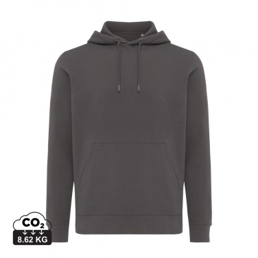 Logo trade corporate gifts image of: Iqoniq Rila lightweight recycled cotton hoodie