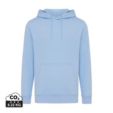 Logo trade promotional merchandise image of: Iqoniq Rila lightweight recycled cotton hoodie