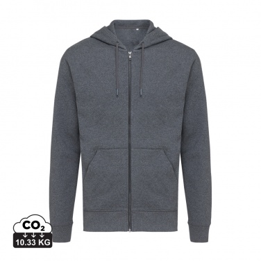 Logo trade business gifts image of: Iqoniq Abisko recycled cotton zip through hoodie