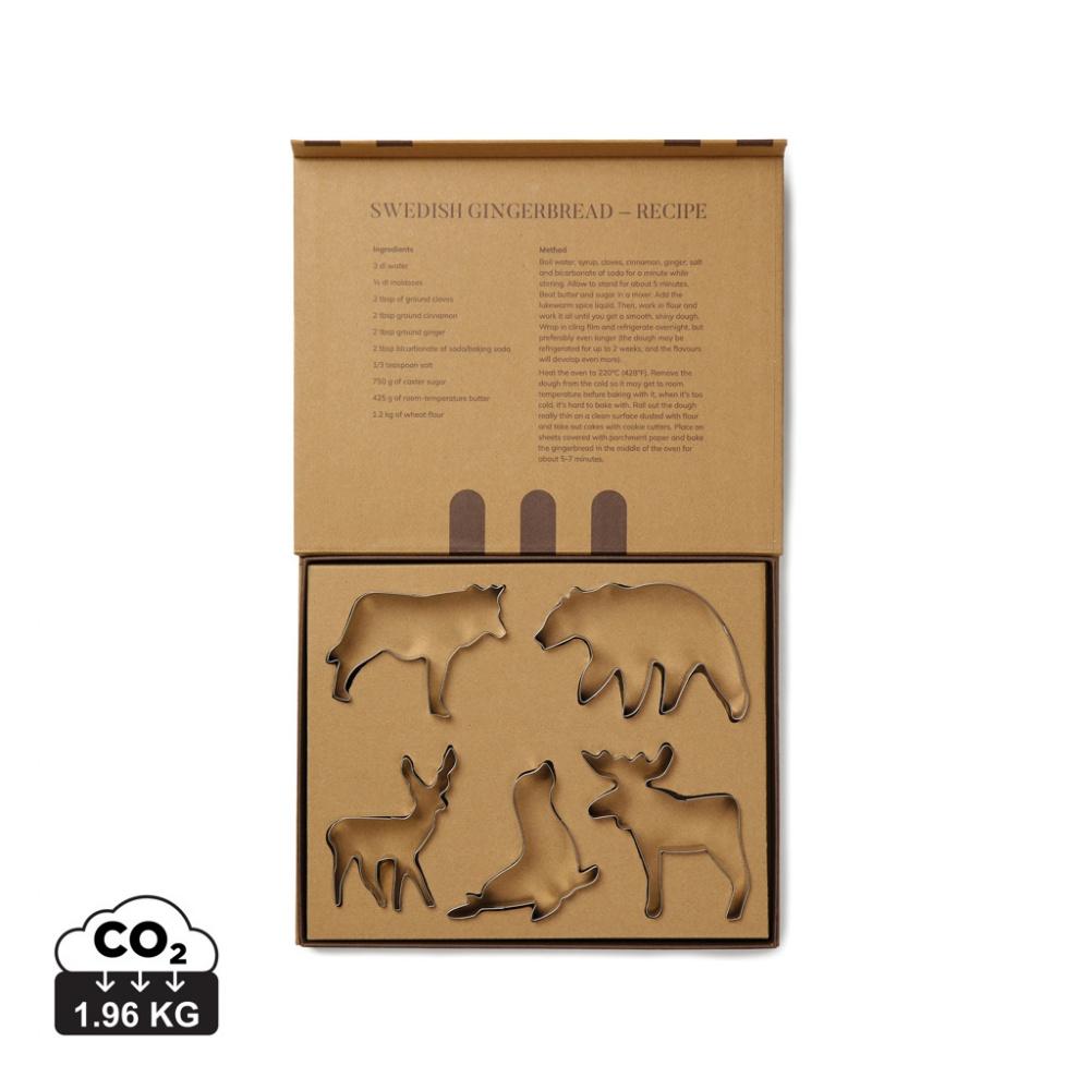 Logo trade promotional product photo of: VINGA Nordic big 5 cookie cutter 5-piece set