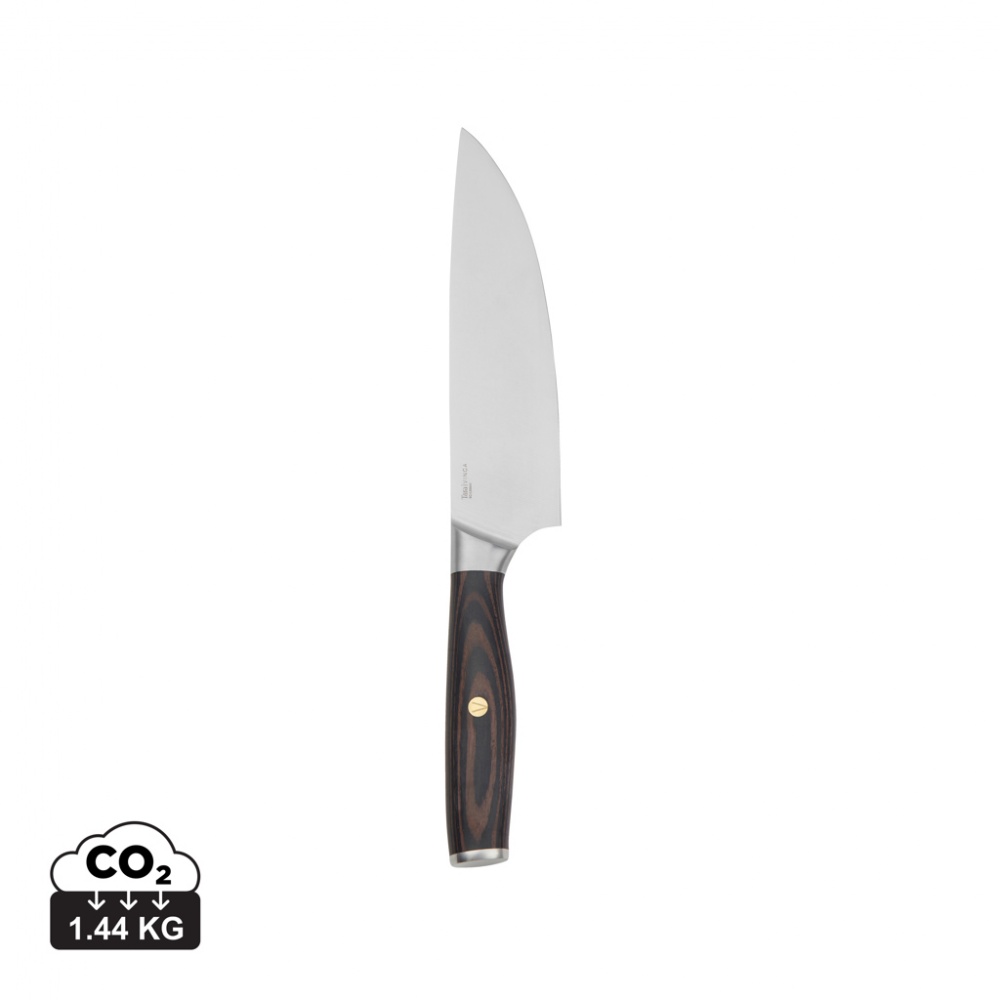 Logotrade advertising product picture of: VINGA Tara RCS recycled steel chef's knife