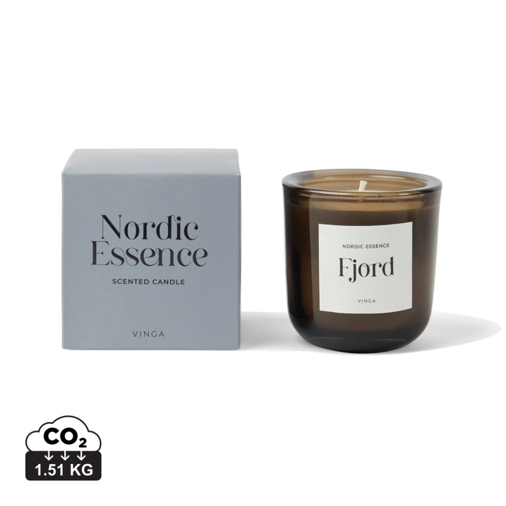 Logo trade business gift photo of: Nordic essence scented soy wax candle small