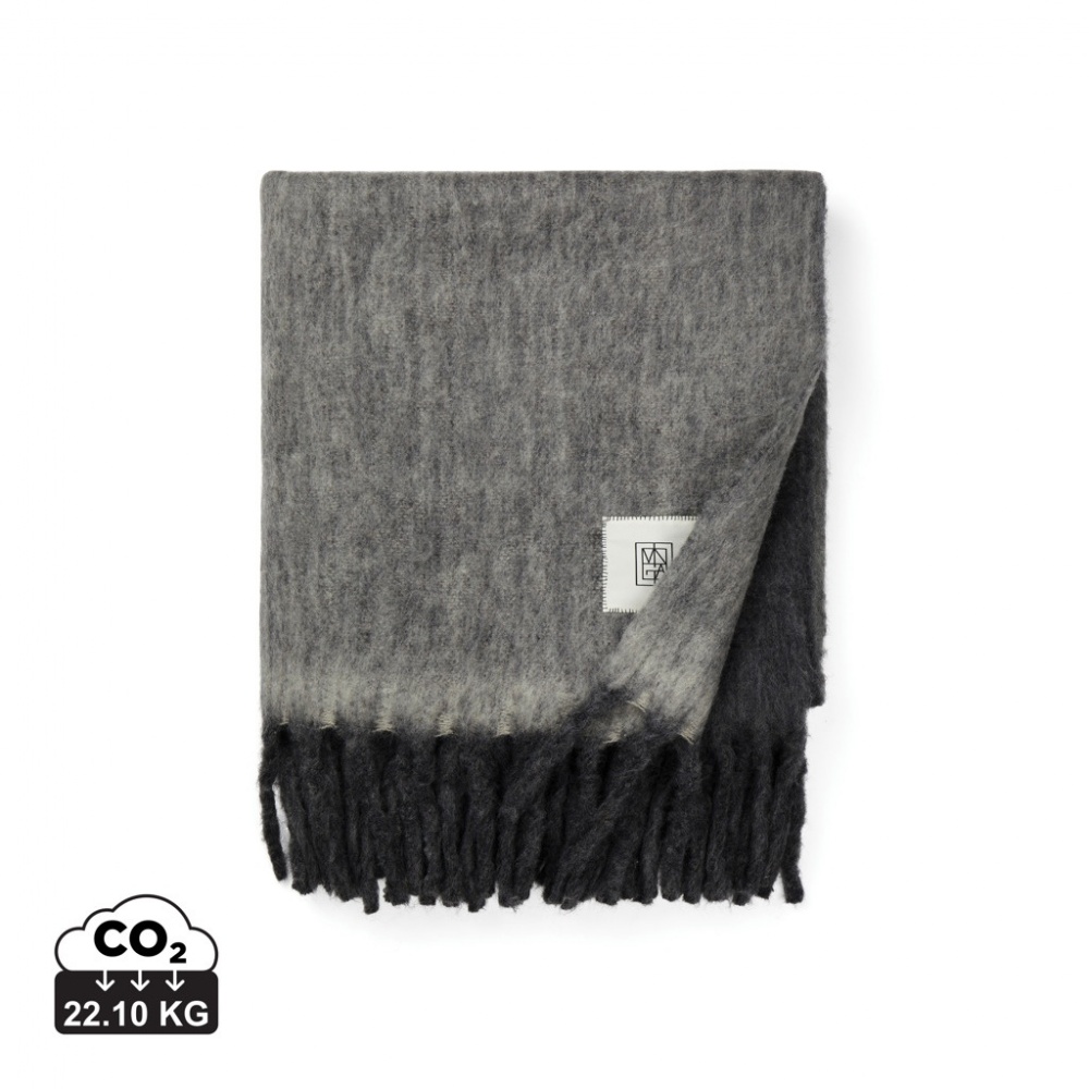 Logo trade promotional merchandise picture of: Vinga Saletto wool blend blanket