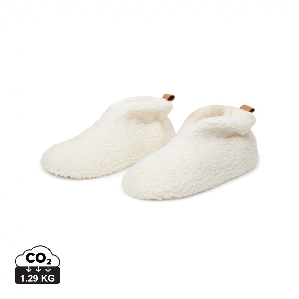 Logo trade business gift photo of: VINGA Santos RCS recycled pet cosy slippers