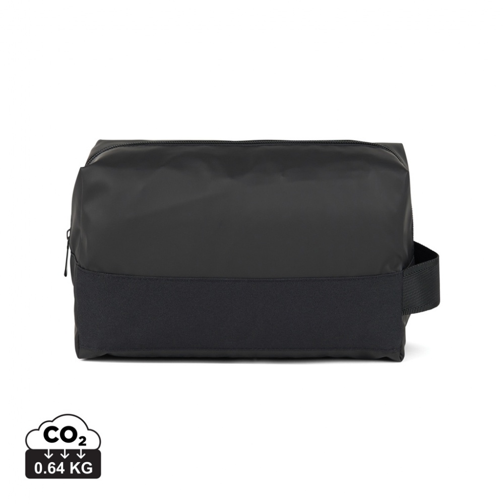 Logo trade corporate gift photo of: VINGA Livorno GRS recycled polyester toiletry bag