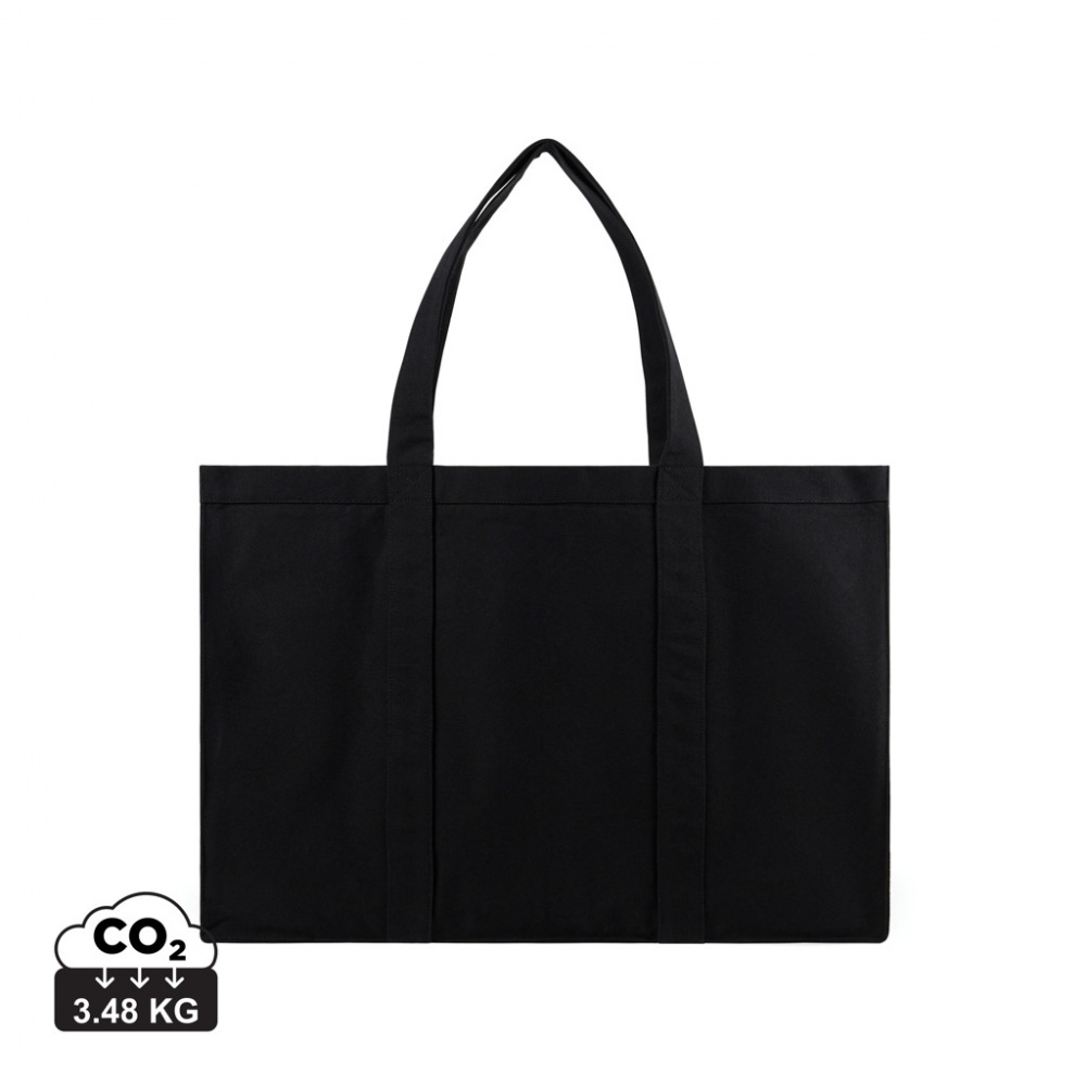 Logo trade promotional giveaway photo of: VINGA Hilo AWARE™ recycled canvas maxi tote bag