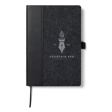 Logotrade promotional product picture of: VINGA Albon GRS recycled felt notebook