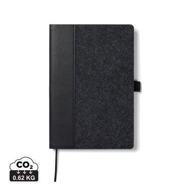 Logotrade corporate gift picture of: VINGA Albon GRS recycled felt notebook