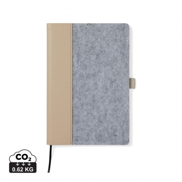 Logo trade promotional gift photo of: VINGA Albon GRS recycled felt notebook