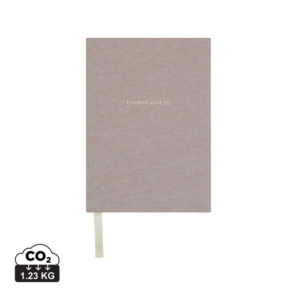 Logo trade advertising products picture of: VINGA Thankfulness GRS recycled paper journal