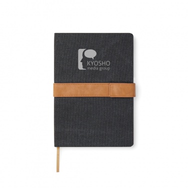 Logo trade corporate gifts image of: VINGA Bosler RCS recycled paper notebook