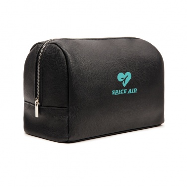 Logo trade promotional giveaway photo of: VINGA Bermond RCS recycled PU toiletry bag