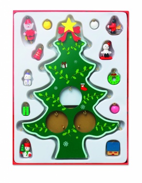 Logotrade promotional merchandise photo of: Wooden xmas tree decoration