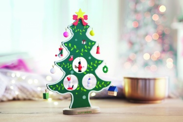 Logotrade promotional giveaway picture of: Wooden xmas tree decoration