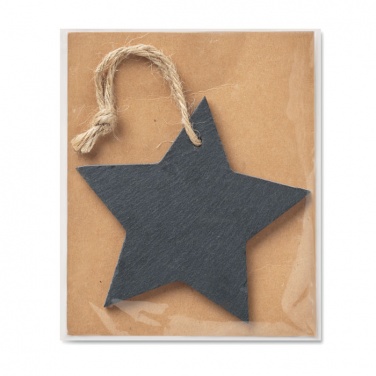 Logotrade promotional merchandise image of: Slate xmas hanger star