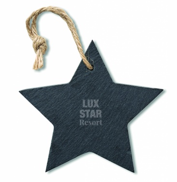 Logotrade promotional gift picture of: Slate xmas hanger star