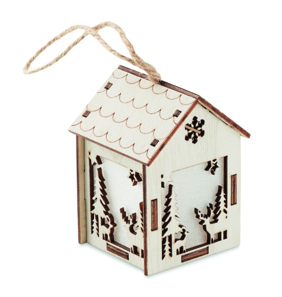 Logotrade promotional gifts photo of: MDF house with light