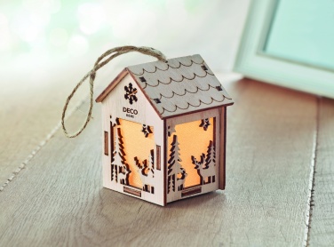 Logotrade promotional gifts photo of: MDF house with light