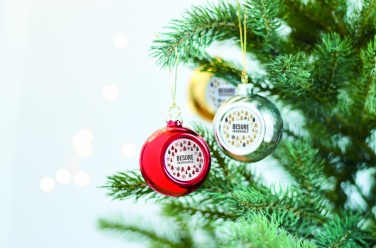 Logo trade business gift photo of: Christmas ball for sublimation