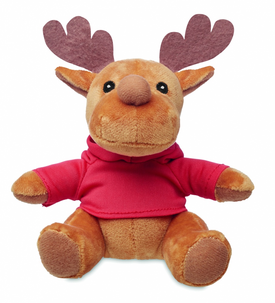 Logotrade promotional giveaway image of: Plush reindeer with hoodie