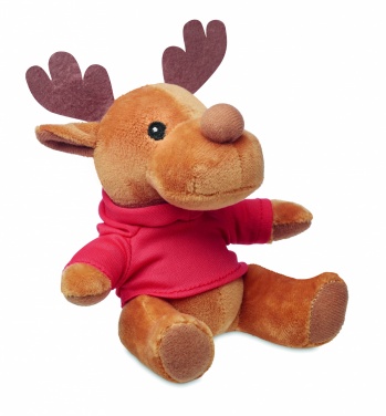 Logotrade promotional item image of: Plush reindeer with hoodie