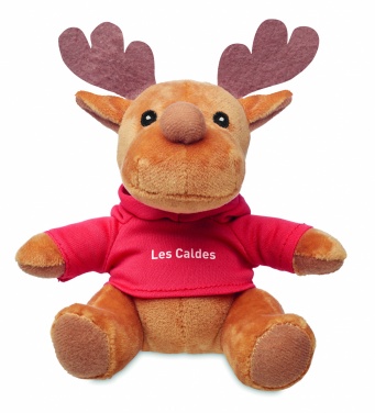 Logotrade promotional product image of: Plush reindeer with hoodie