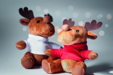 Logo trade promotional gift photo of: Plush reindeer with hoodie