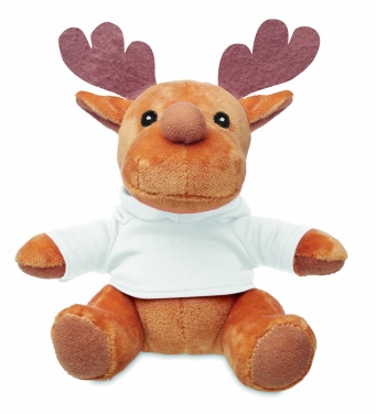 Logotrade business gift image of: Plush reindeer with hoodie