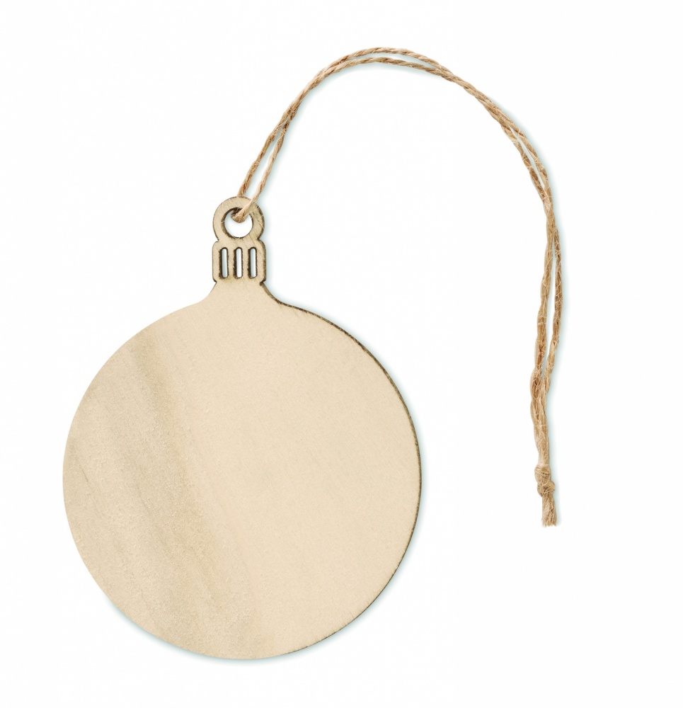 Logotrade promotional giveaways photo of: Wooden Tree bauble hanger