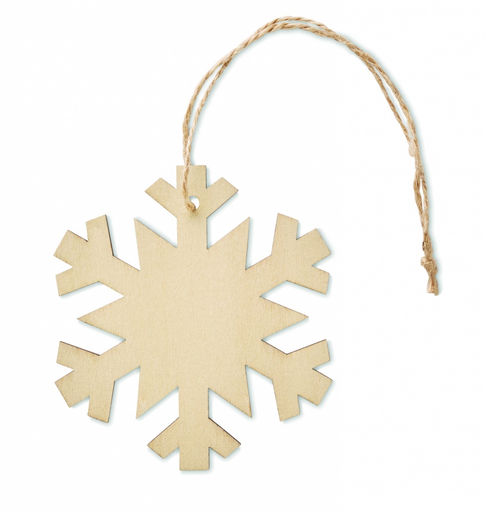 Logotrade promotional gift picture of: Snowflake Tree hanger