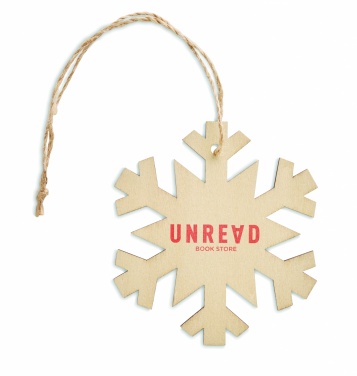 Logotrade promotional item image of: Snowflake Tree hanger