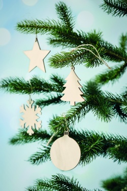 Logo trade promotional giveaways image of: Snowflake Tree hanger