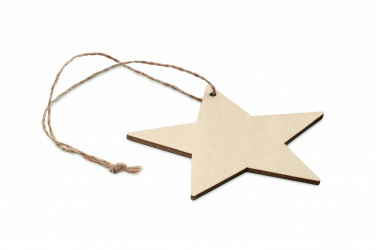 Logotrade business gifts photo of: Wooden star shaped hanger