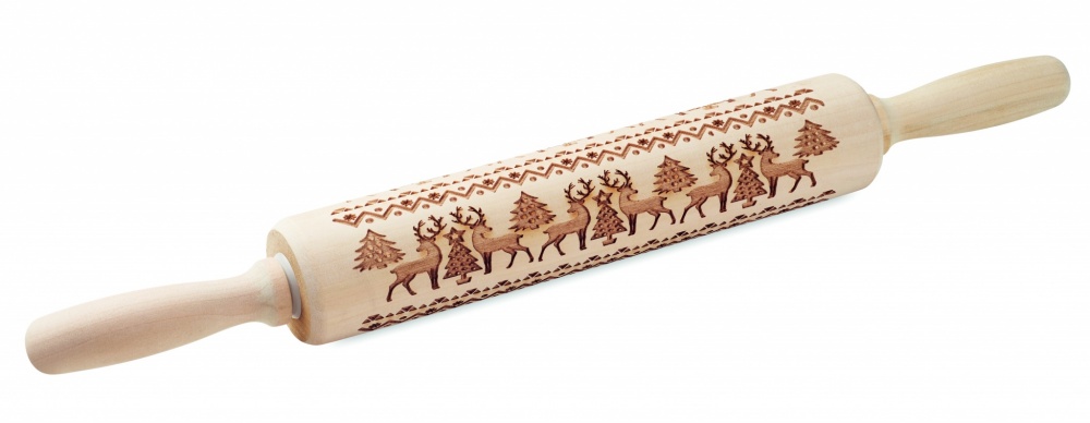 Logo trade promotional merchandise picture of: Christmas pastry wooden rolling