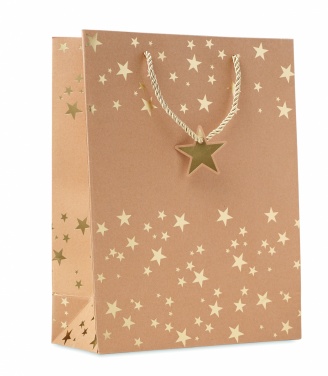 Logo trade promotional merchandise photo of: Gift paper bag with pattern