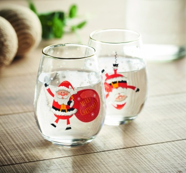 Logo trade promotional merchandise photo of: Set of 2 Christmas glasses