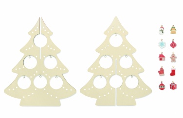 Logo trade promotional gifts image of: Wooden Xmas tree decoration