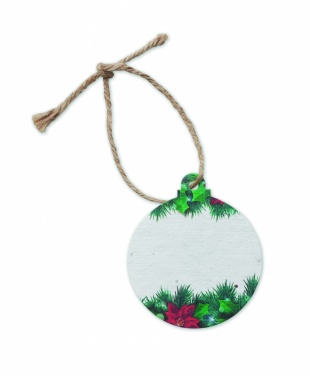 Logotrade advertising product picture of: Seed paper Xmas ornament