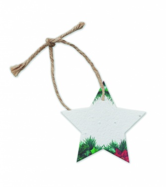 Logotrade advertising product picture of: Seed paper Xmas ornament