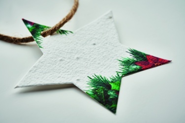 Logo trade promotional products picture of: Seed paper Xmas ornament