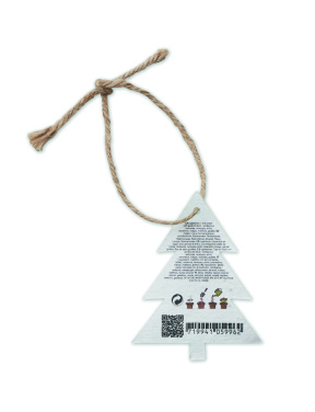 Logo trade promotional items image of: Seed paper Xmas ornament