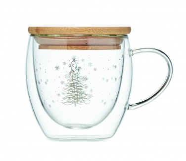 Logo trade promotional product photo of: Double wall borosilicate mug